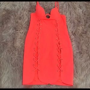 House of CB lace up dress